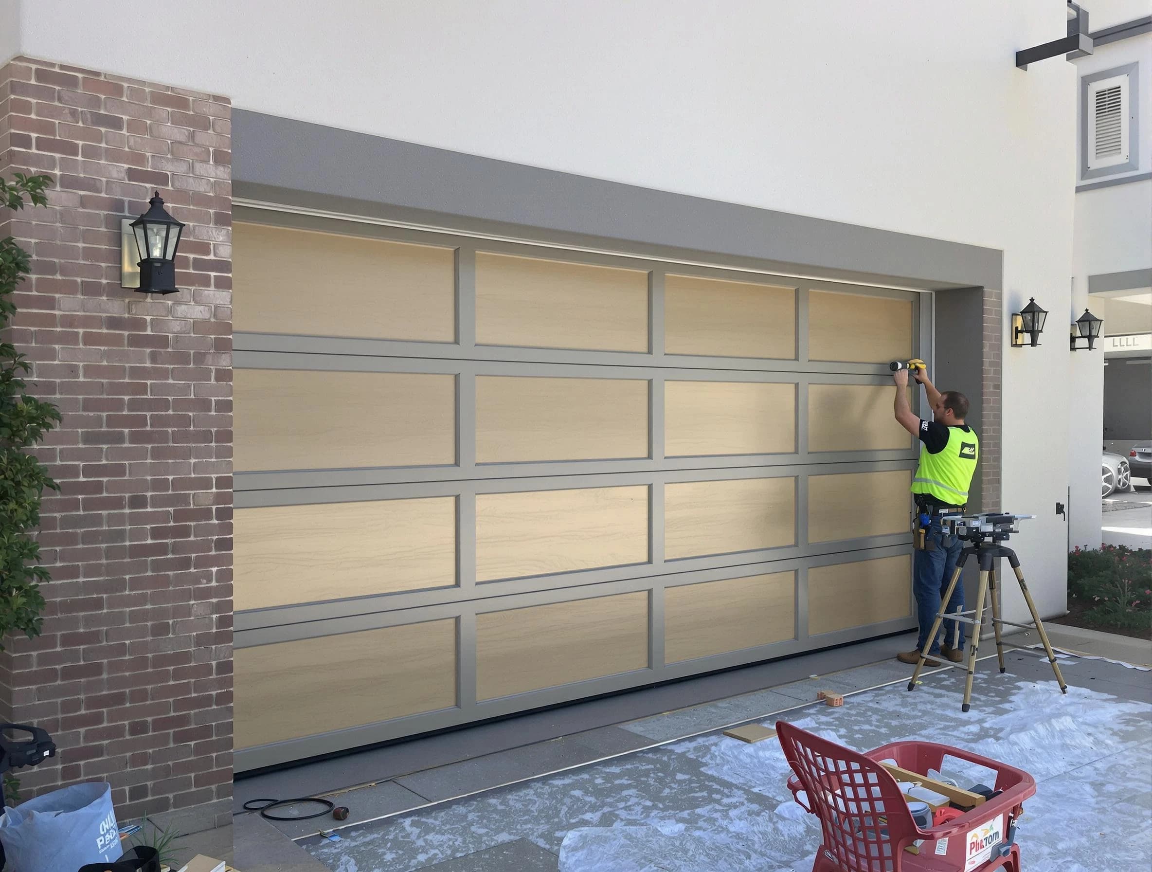 Garage door replacement service by Brandermill Garage Door Repair in Brandermill