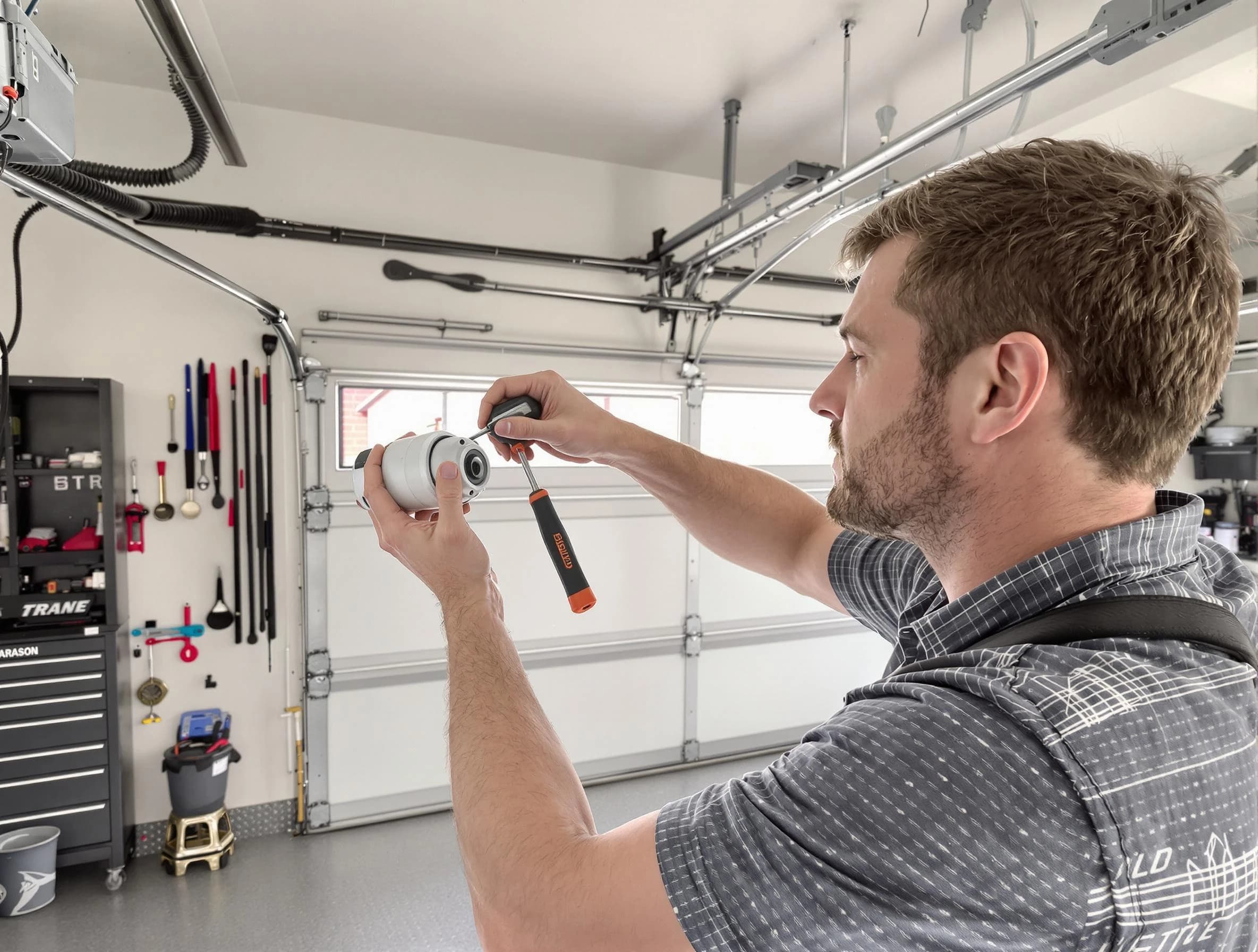 Garage door opener repair service by Brandermill Garage Door Repair in Brandermill