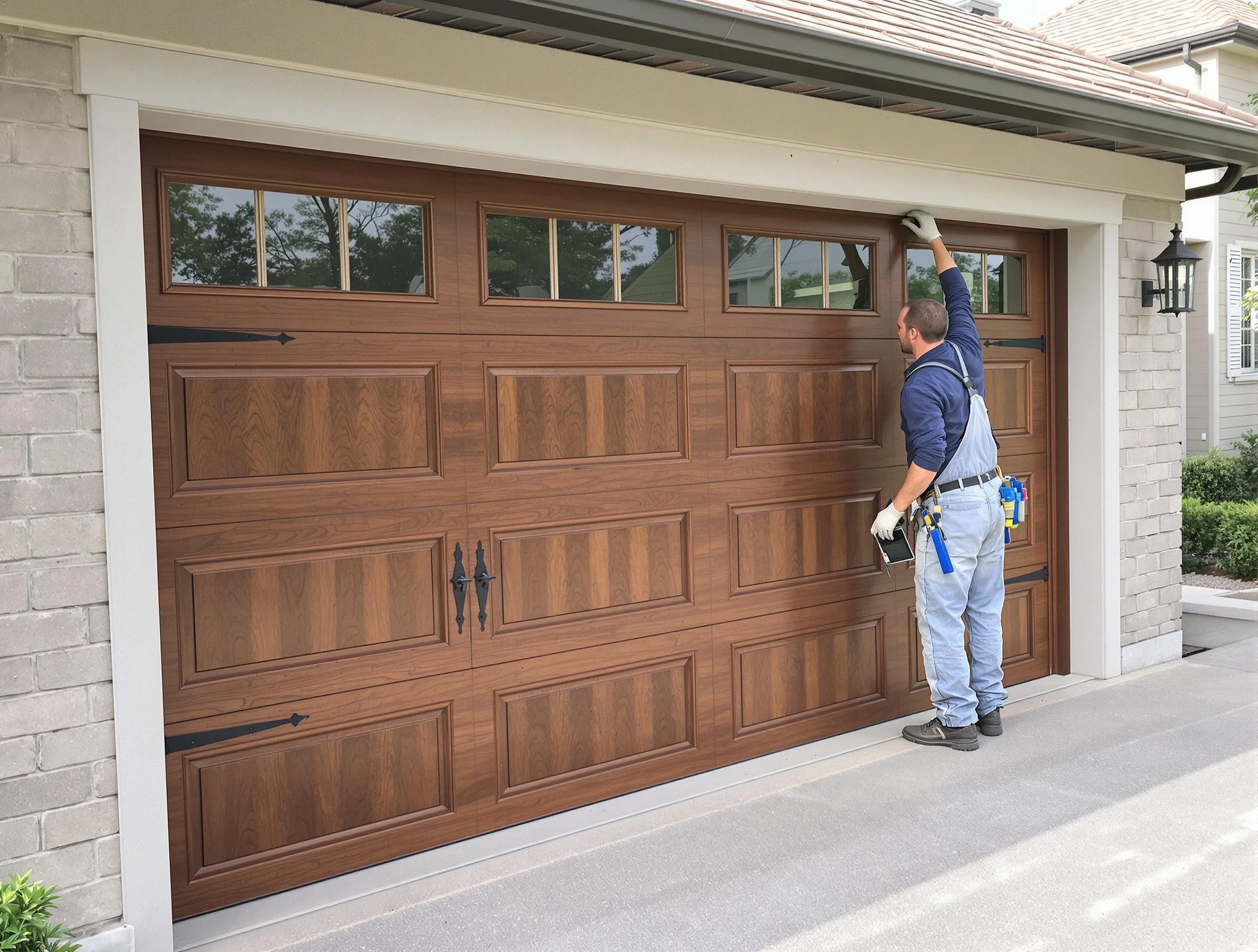 Custom garage door showcase by Brandermill Garage Door Repair in Brandermill