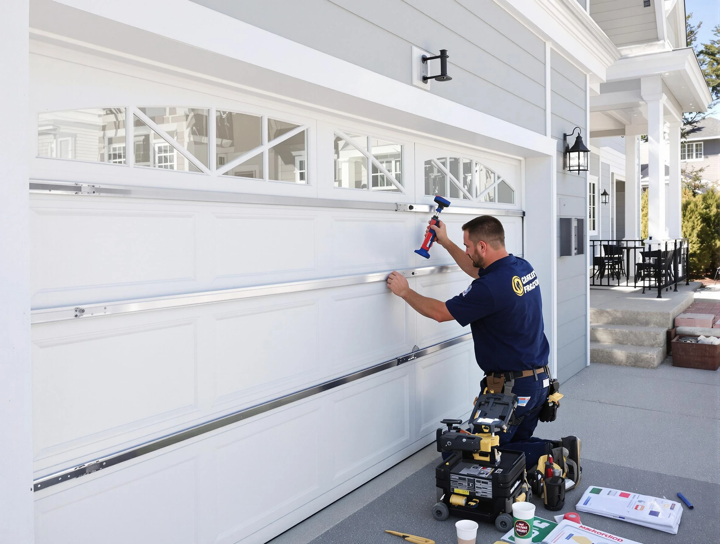 Professional garage door installation by Brandermill Garage Door Repair in Brandermill