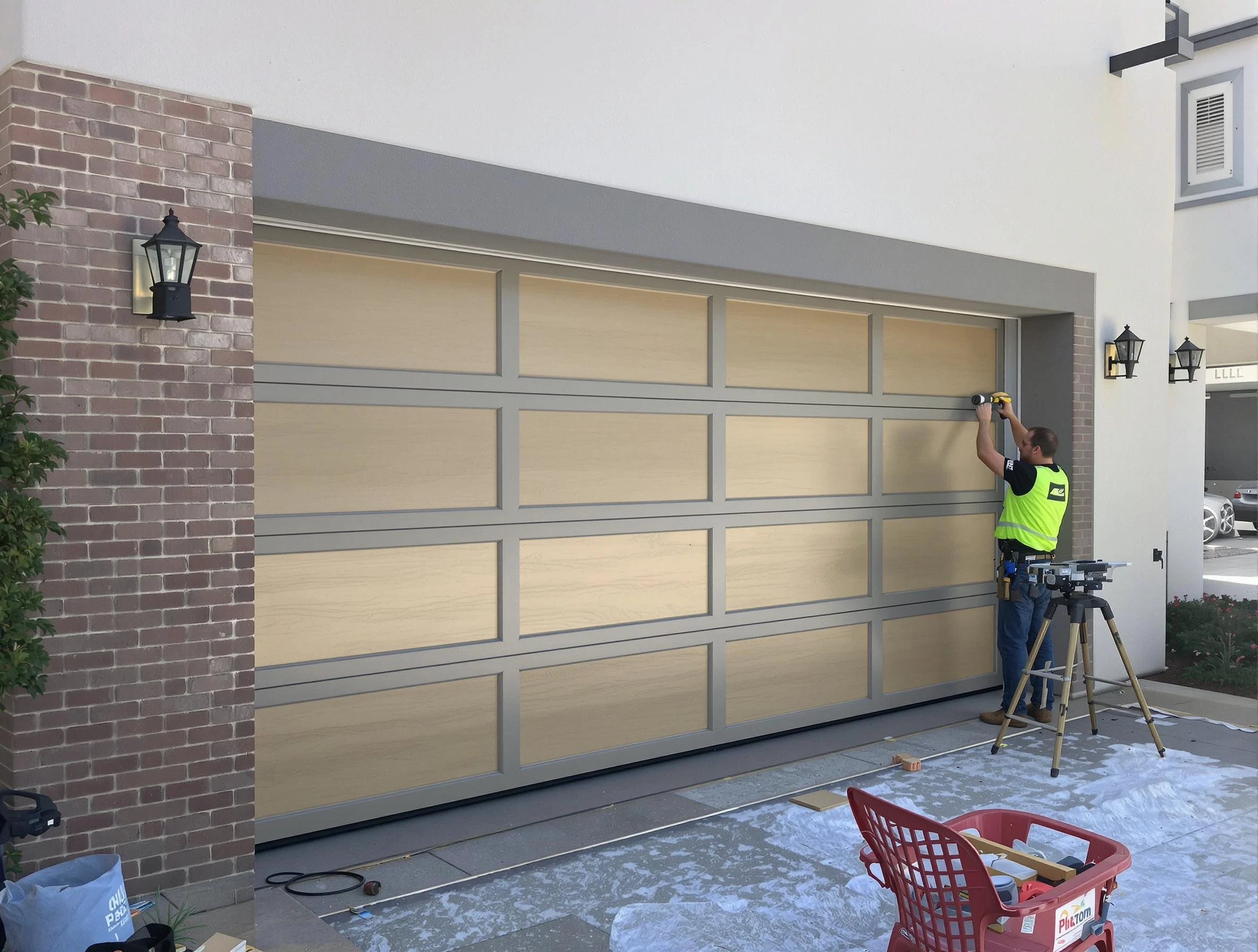Garage door replacement service by Brandermill Garage Door Repair in Brandermill